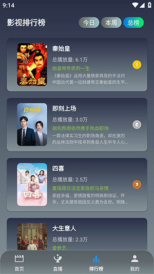 火焰影剧APP排行榜热门影片展示