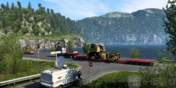 矿用自卸车运输线路示意