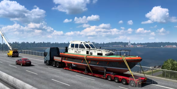 引航船运输线路示意