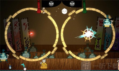 波与月夜之青莲