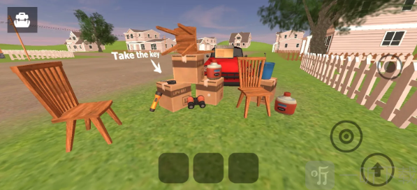 愤怒的邻居一家三口