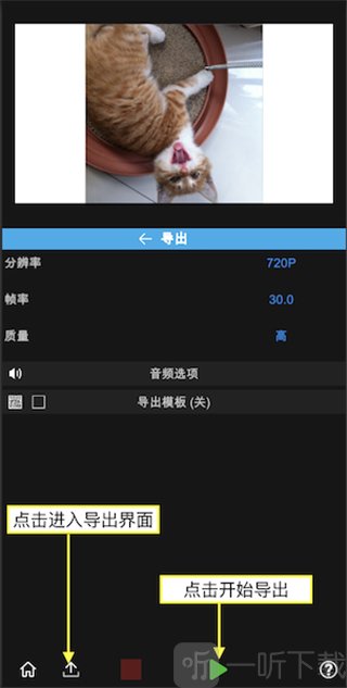 NodeVideo视频导出设置界面