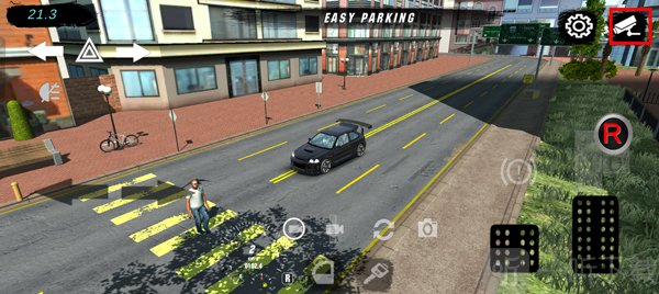 手动挡停车场视角切换按钮 第一视角第三视角切换