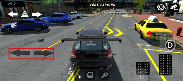 手动挡停车场方向控制按钮 左侧转向操作说明