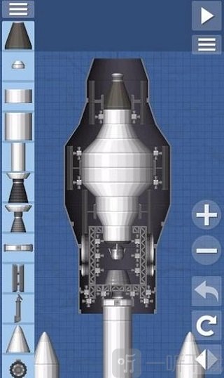 航天模拟器超大型火箭设计 多接口扩展结构展示图