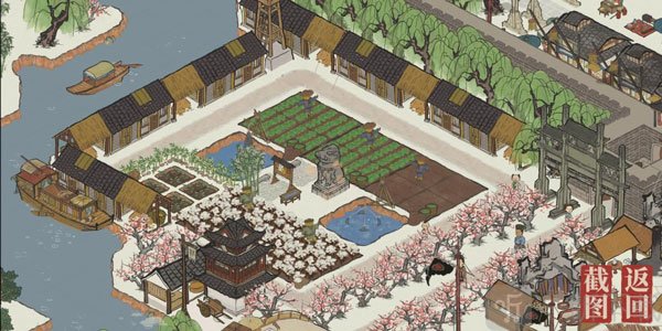 江南百景图雕像祝福范围示意 建筑加成布局图解