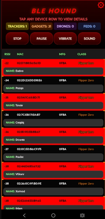 BLE Hound截图