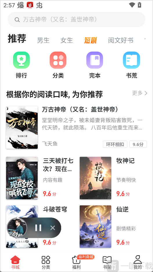 追书神器小说详情页面_进入阅读内容前界面