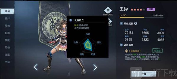 王异武将