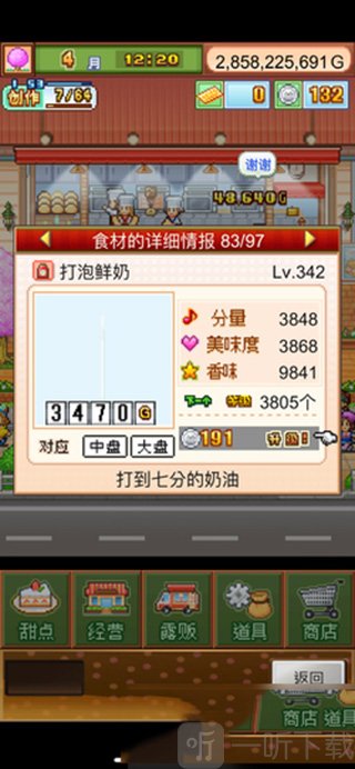 创意蛋糕店甜品属性搭配示意图