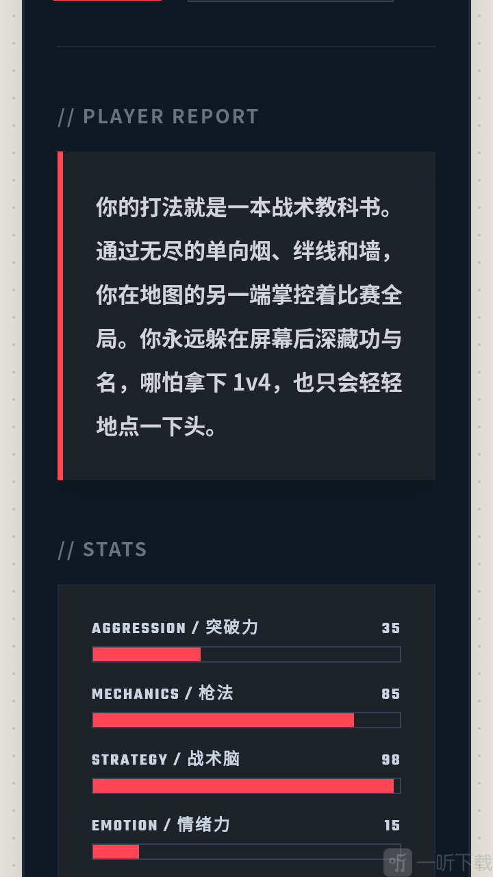 VCTI2026职业选手倾向测试