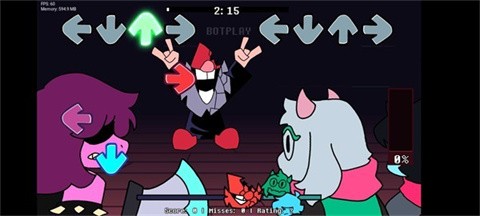 fnf三角符文节奏挑战玩法展示