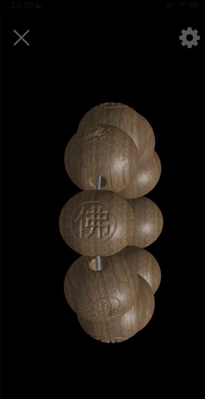 佛珠3d佛珠模型与木鱼玩法展示