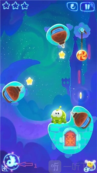 割绳子魔法第六关攻略示意图