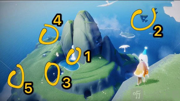 光遇圣岛季第五个记忆碎片位置展示