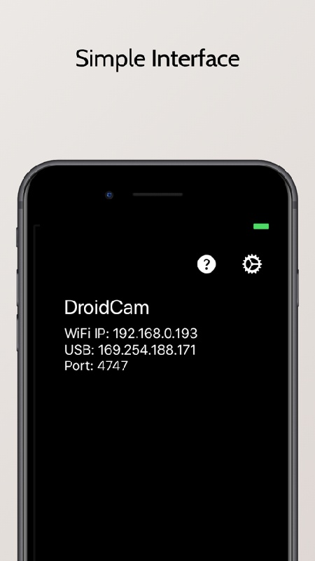 DroidCam安卓版软件界面展示