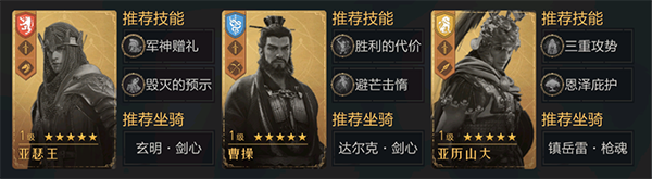 重返帝国三皇剑阵容推荐