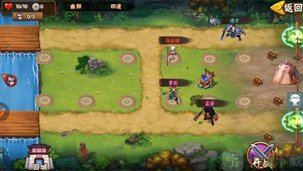 塔防三国志2双基地副本布阵界面