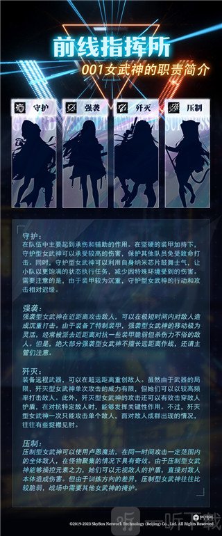神行少女手游女武神职责示意