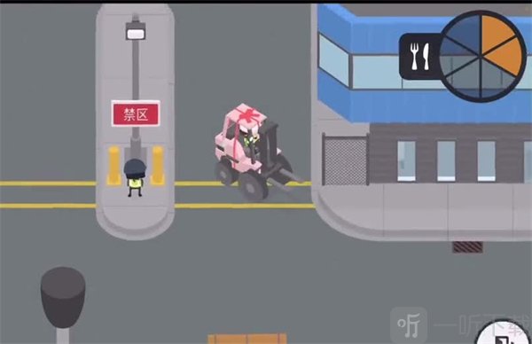捣蛋大脚怪夜晚潜入港口