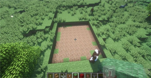 镜灵球小屋地基搭建示意图