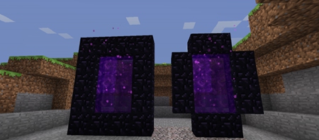 Minecraft国际版1.21下界传送门搭建展示