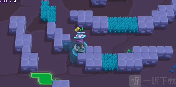 brawl stars国际版公牛草丛伏击玩法展示