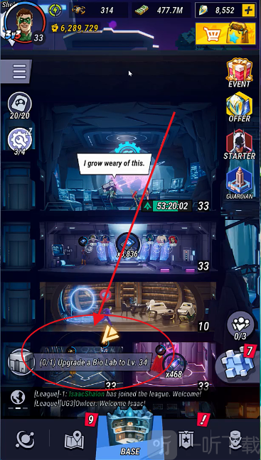 DC黑暗军团最新版 DC Dark Legion任务系统界面
