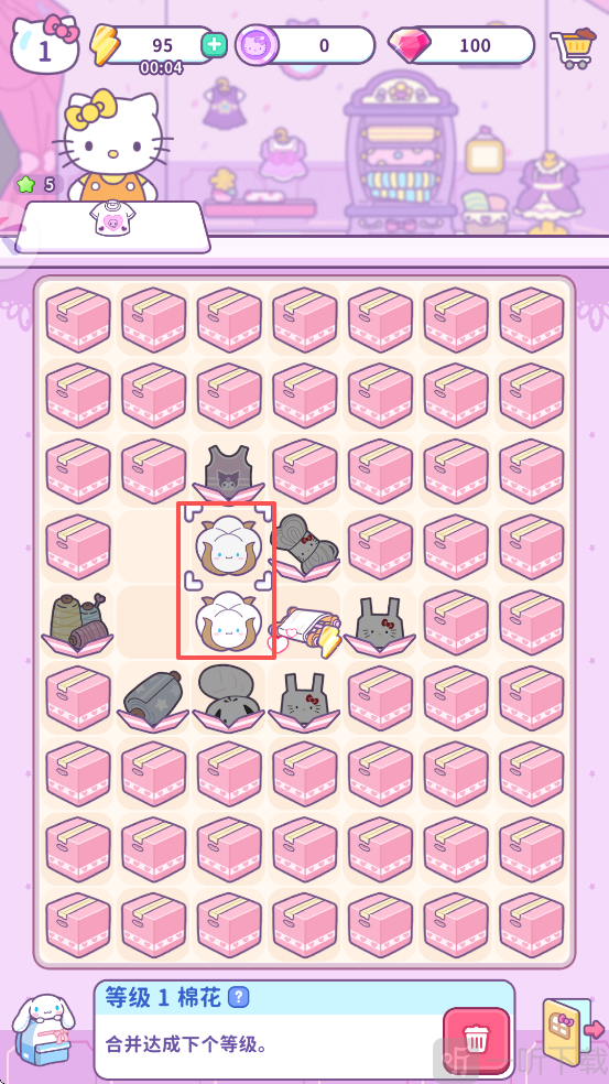 Hello Kitty My Dream Store方块合成页面