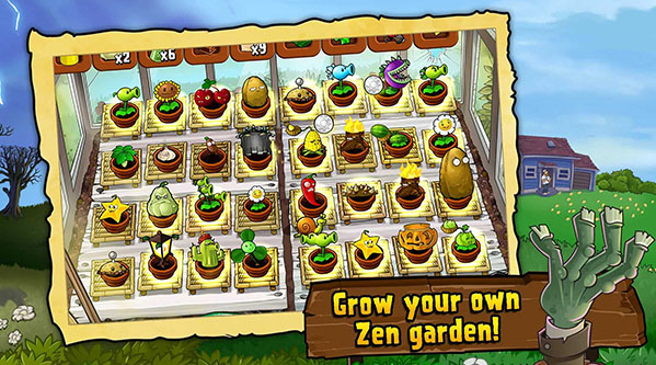 PLANTS VS ZOMBIES游戏界面