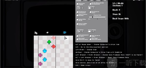 FNF黑暗接管进入CHART EDITOR界面