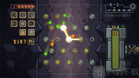 无限弹射矿场游戏弹球操作界面