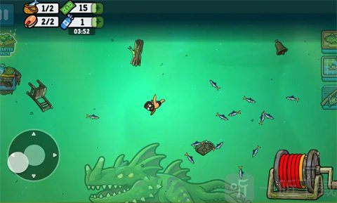 捕猎与喂养3幽灵沼泽捕鱼界面