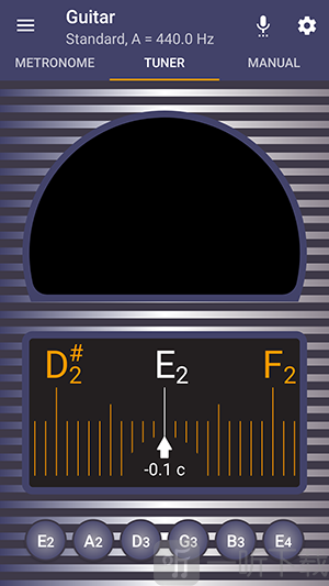 Strobe Tuner Pro调音器首页界面
