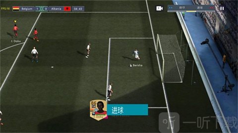 胜利足球2射门比赛界面截图