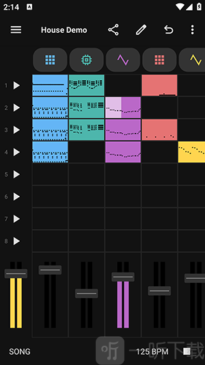 Groovebox 4鼓点编辑界面截图