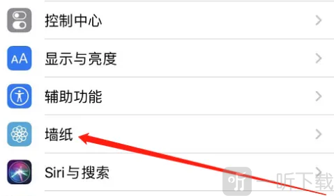iPhone墙纸设置界面