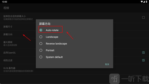 gba模拟器联机版自动横屏设置页面截图