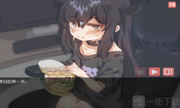 阴暗房间的孤独女孩