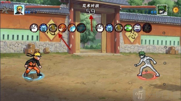 像素火影次世代晓鼬战斗界面展示