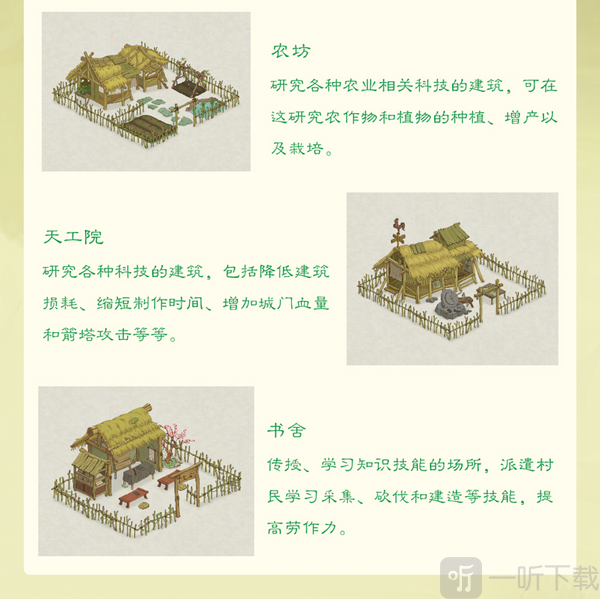 桃源记2特殊建筑功能