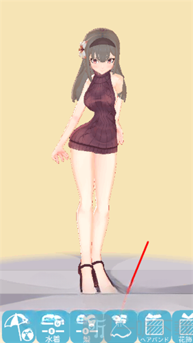 3D少女Yuna毛衣服装展示