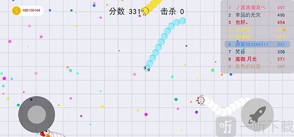 贪吃蛇大战加速操作界面