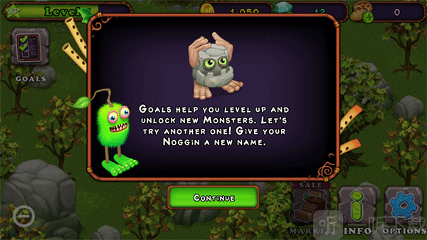 My Singing Monsters怪兽升级界面