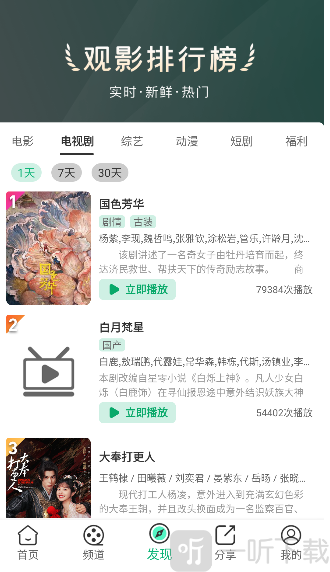 橘子影视TV版排行榜
