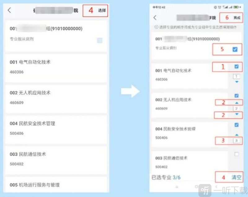专业排序