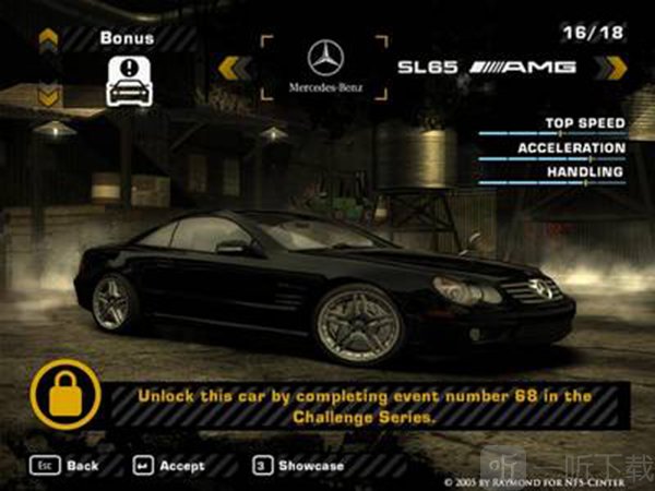 极品飞车9最高通缉Mercedes SL65 AMG