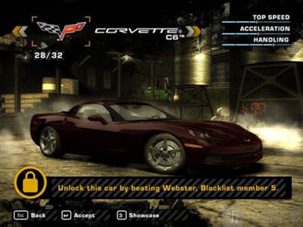 极品飞车9最高通缉Corvette C6