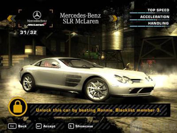 极品飞车9最高通缉Mercedes SLR McLaren