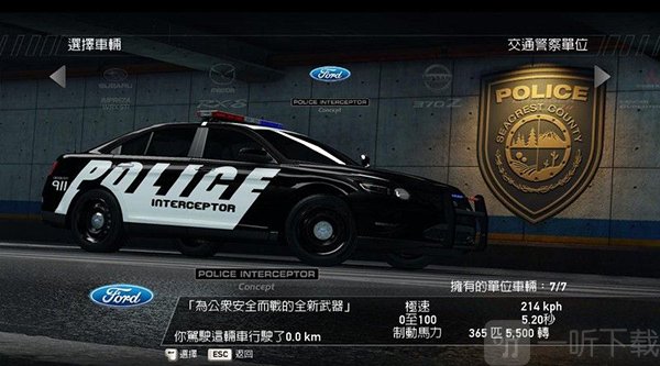 极品飞车14热力追踪重制版Ford Police Interceptor Concept